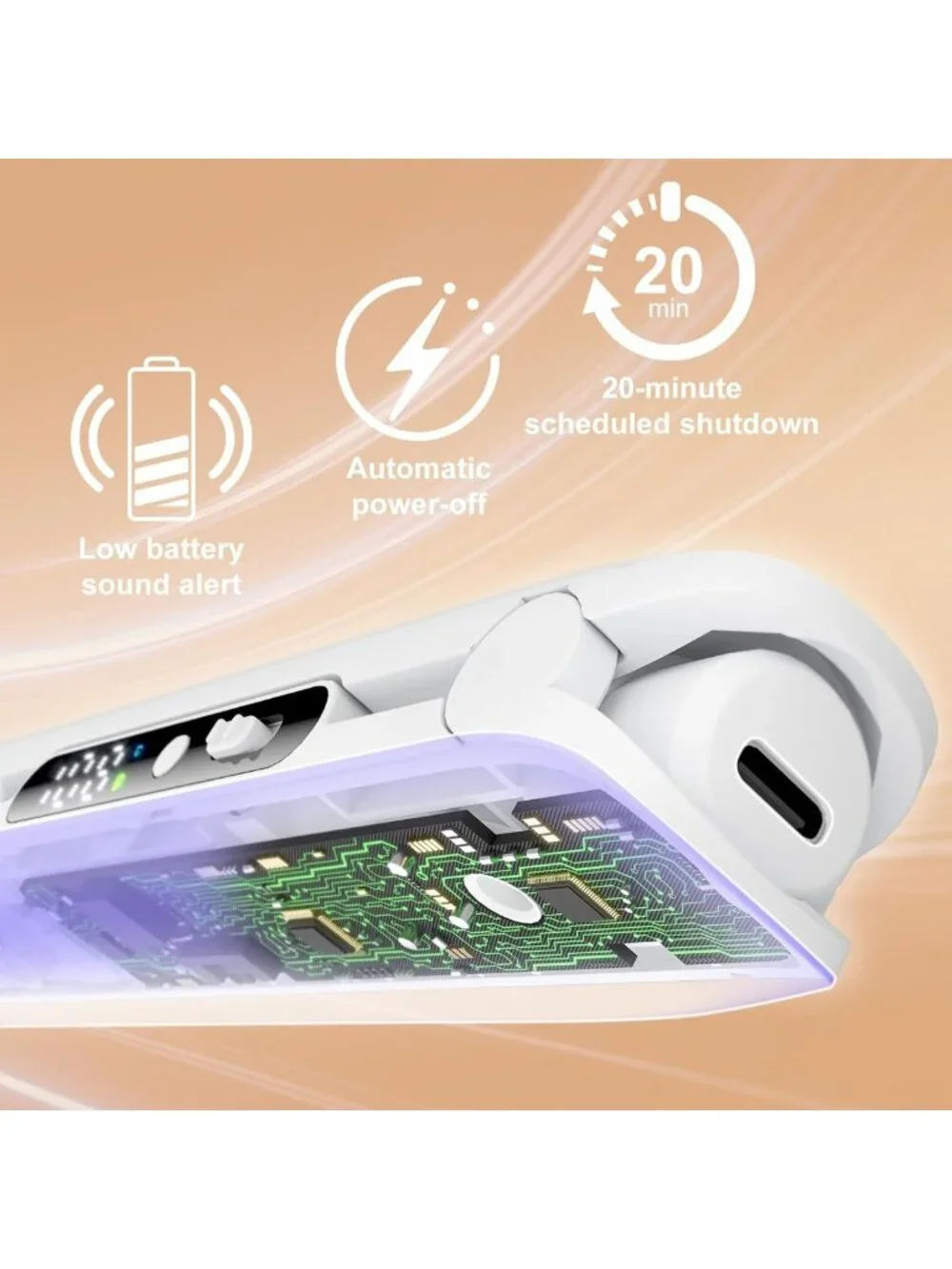 Portable Mini Hair Straightener - Cordless & Corded Dual Use, 1.25